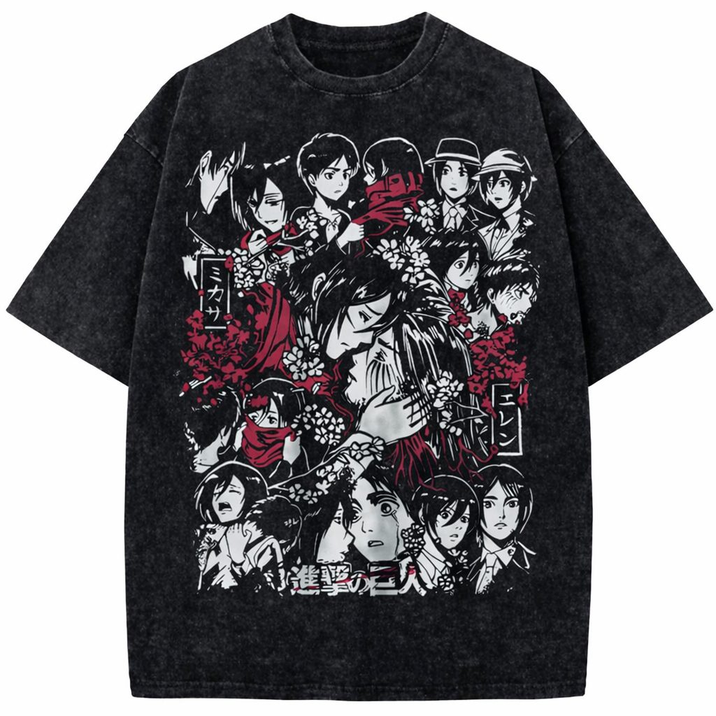 Attack On Titan Vintage Anime Collage T-Shirt
