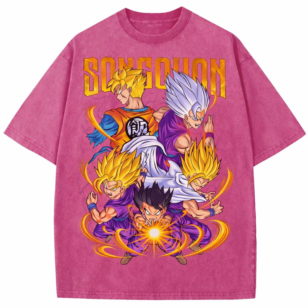 Dragon Ball Z Saiyan Fusion Vintage Anime T-Shirt