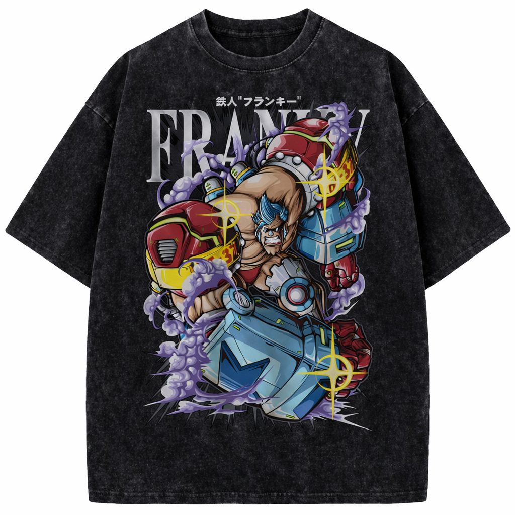 Franky One Piece Cyborg Vintage Anime Tee