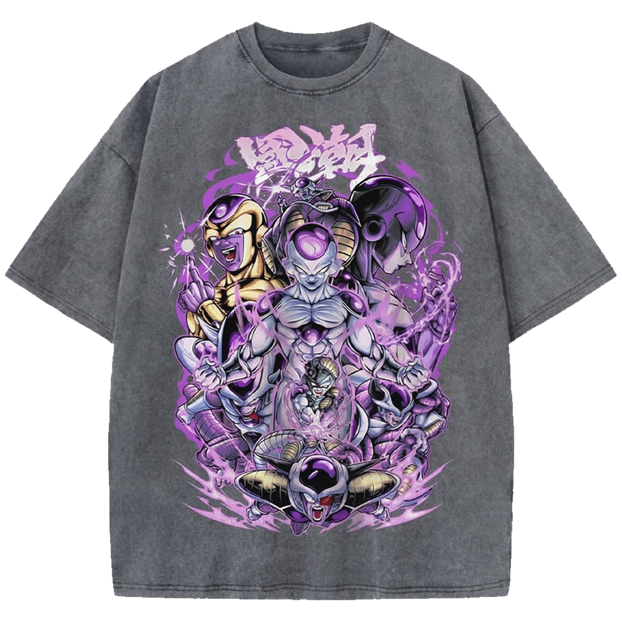 Frieza DBZ Vintage Washed Oversized Shirt – Retro Anime Manga Graphic Streetwear Tee