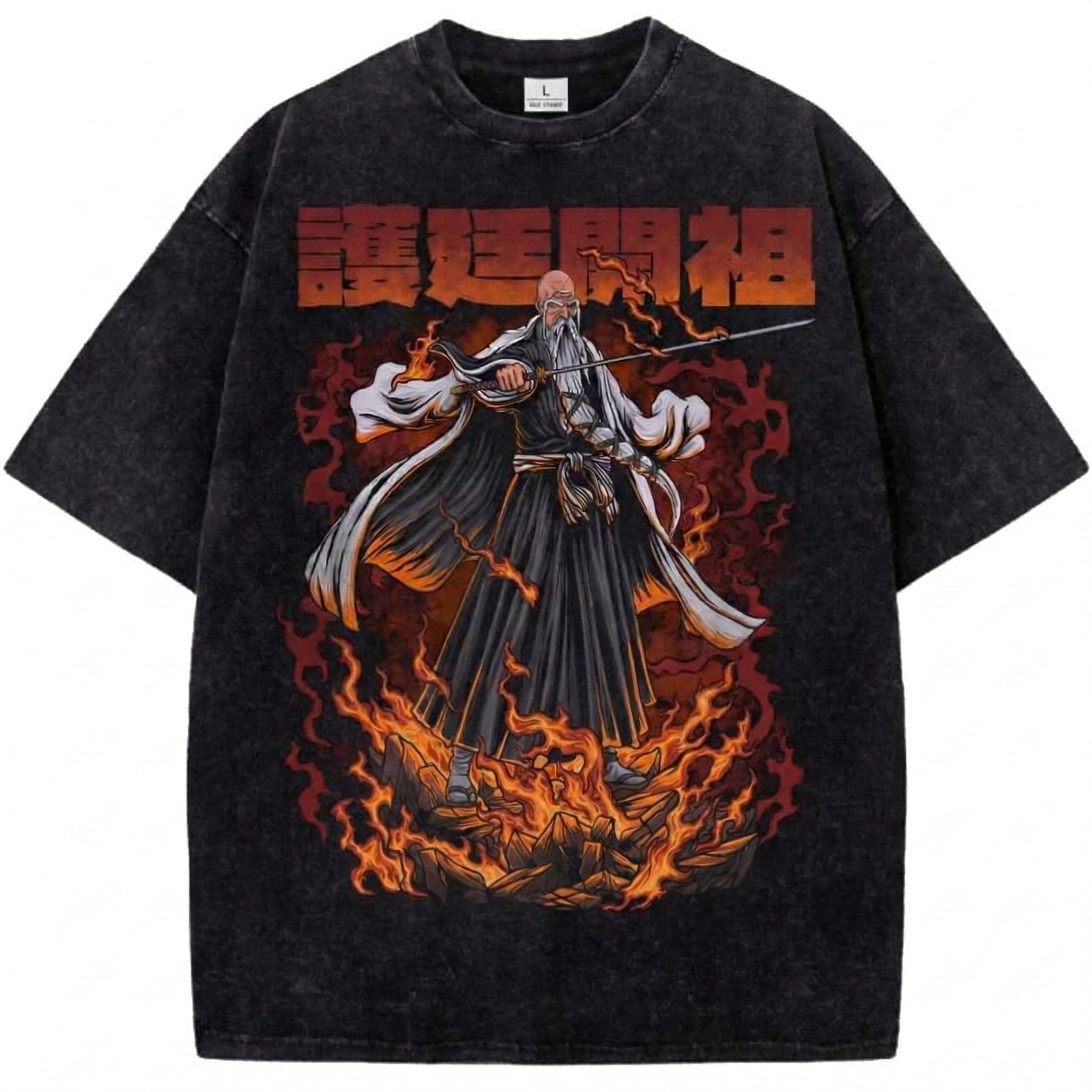 Genryusai Yamamoto Bleach Vintage Anime T-Shirt
