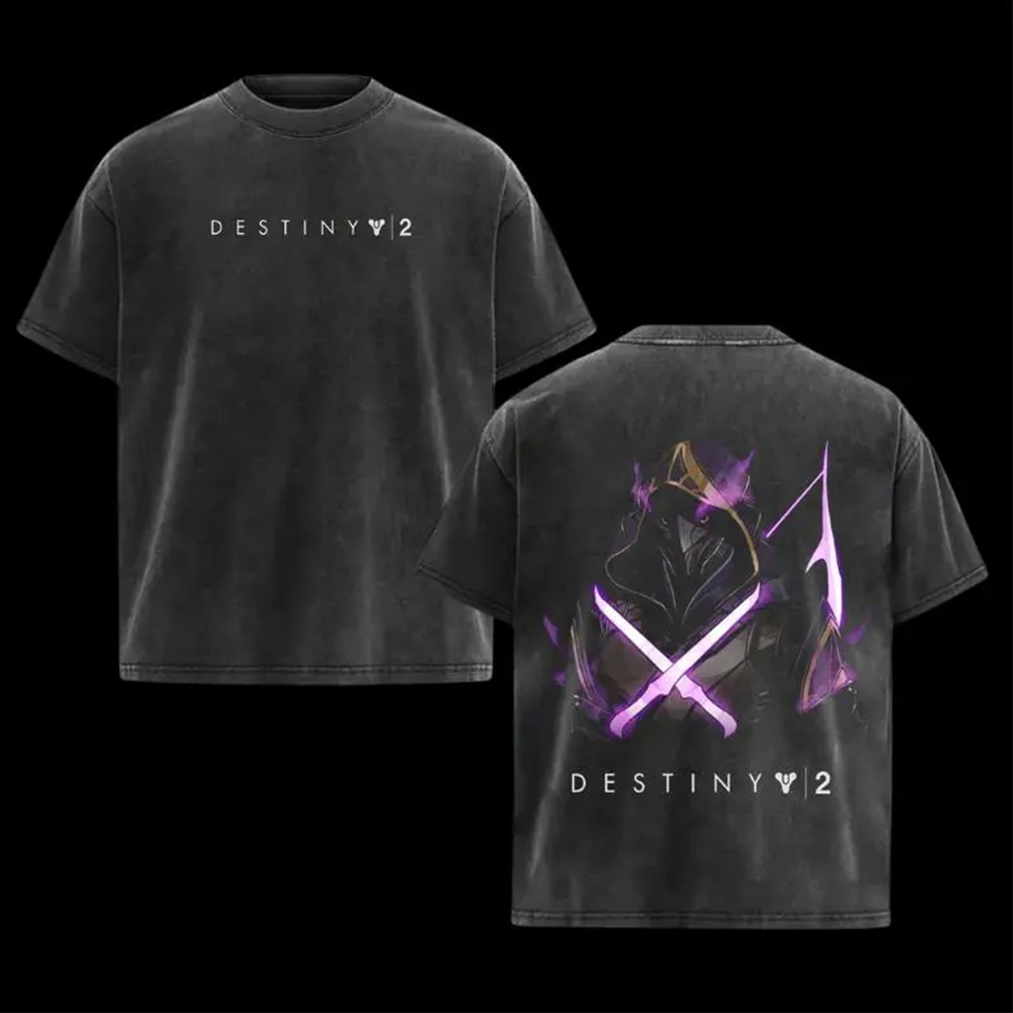Genya Shinazugawa Demon Slayer Corps Destiny 2 Washed Anime T-Shirt – Distressed Manga Shirt, Streetwear Anime Tee