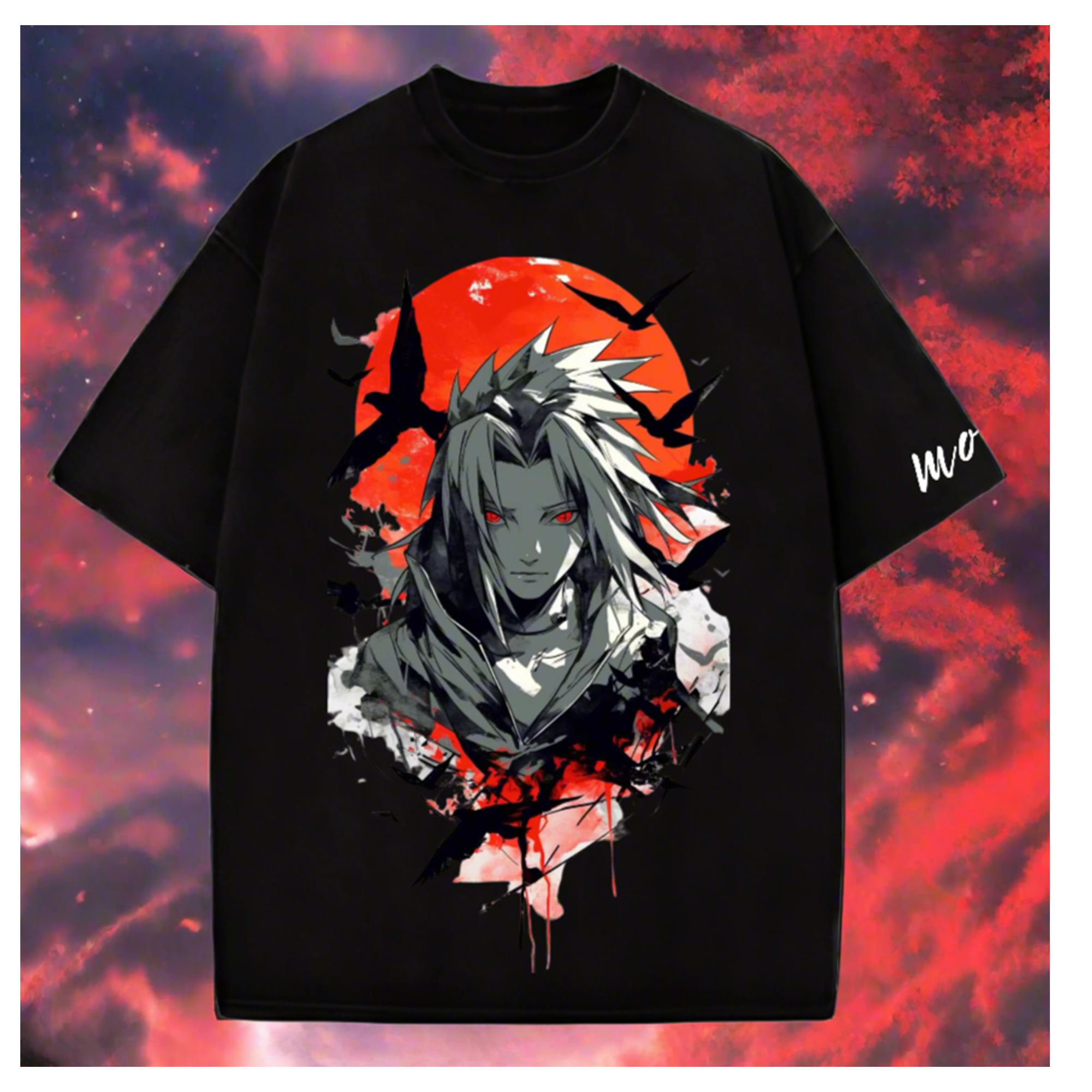 Itachi Uchiha Naruto Washed Anime T-Shirt – Vintage Anime Shirt, 90s Anime Graphic Tee