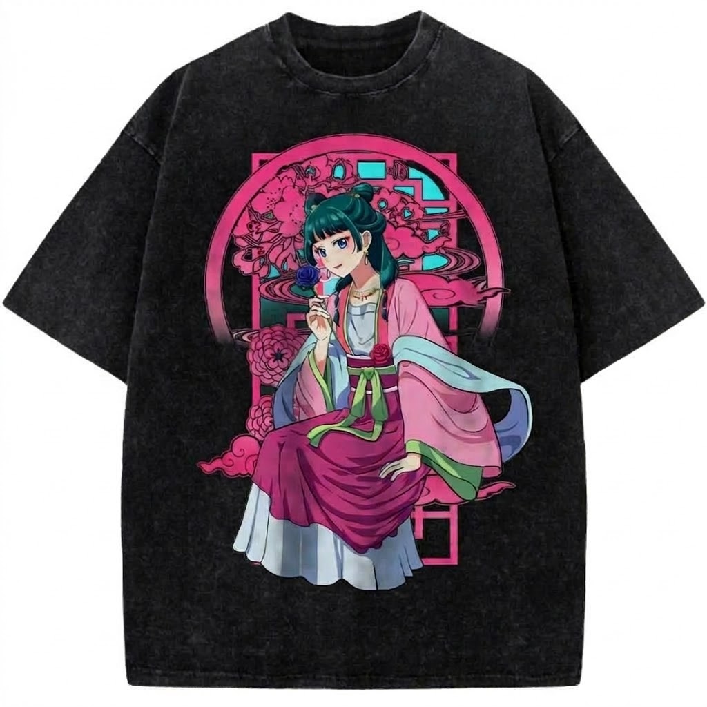 Kozuki Hiyori One Piece Vintage Washed Anime T-Shirt Wano Princess Japanese Style Graphic Tee