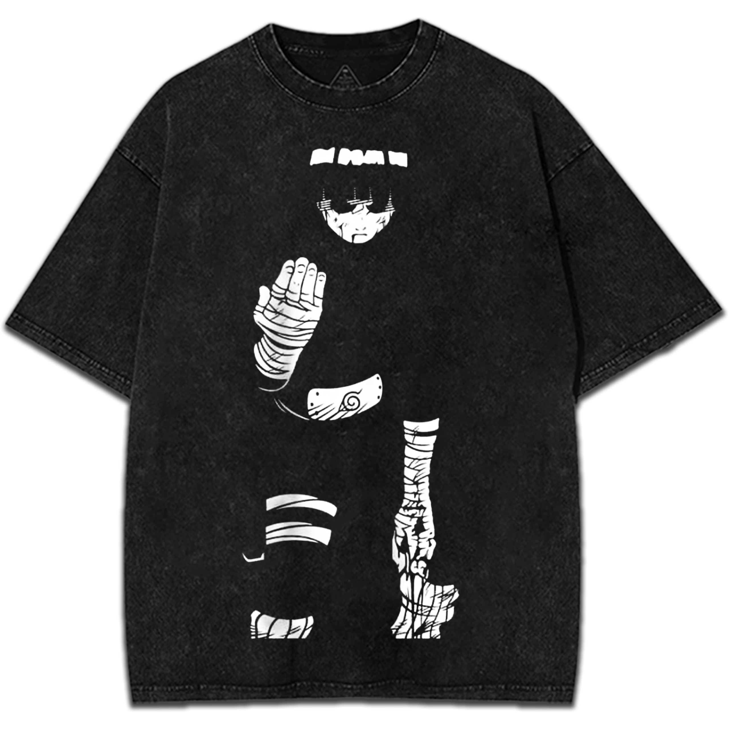Naruto Rock Lee Taijutsu Master Anime Manga Character Graphic Vintage Washed T-Shirt Japanese Harajuku Streetwear Oversized Tee