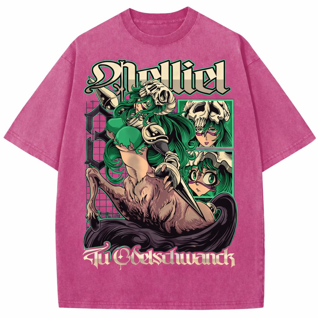 Naruto Uzumaki Gamabunta Sage Mode Vintage Washed Anime Graphic Oversized T-Shirt