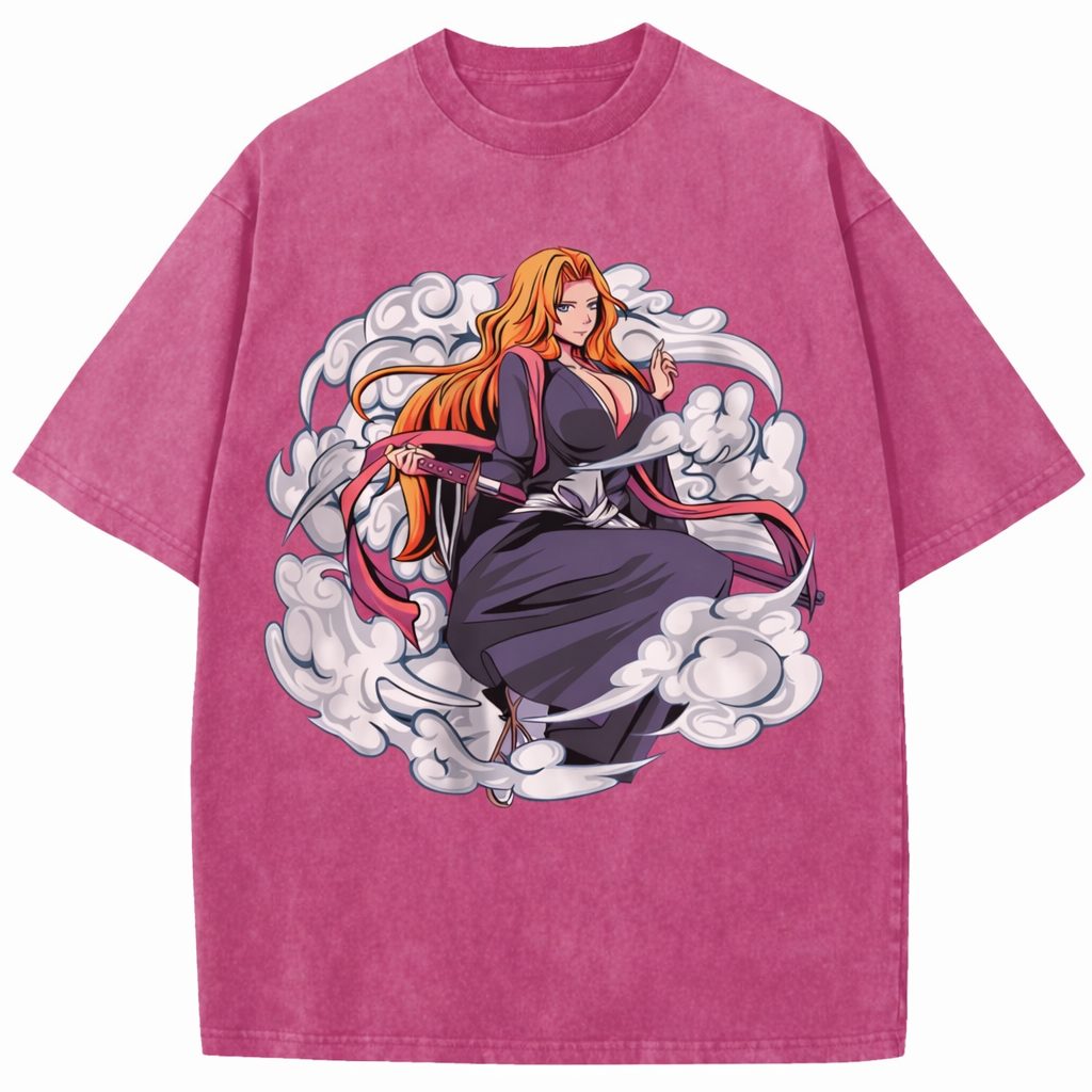 Orihime Inoue Bleach Vintage Washed Anime Streetwear T-Shirt