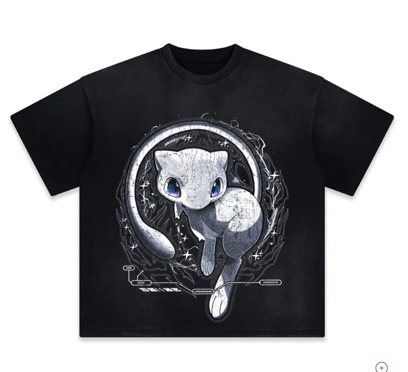 Pokemon Anime Character Graphic Vintage Washed T-Shirt