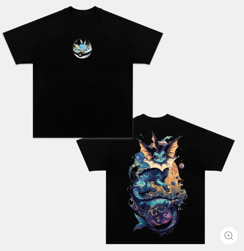 Pokemon Japanese Anime Vintage Washed T-Shirt Graphic Tee