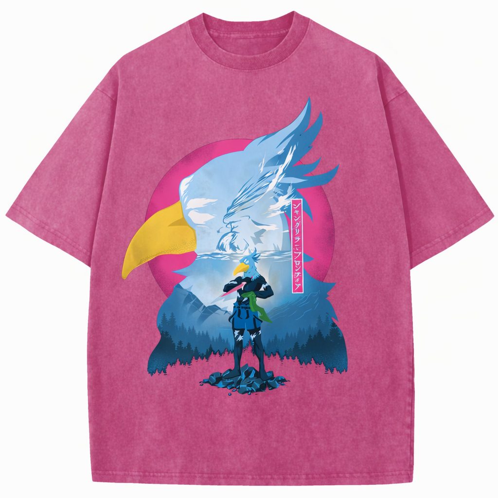 Rito Tsukimiya Air Gear Vintage Washed Anime Graphic Oversized T-Shirt