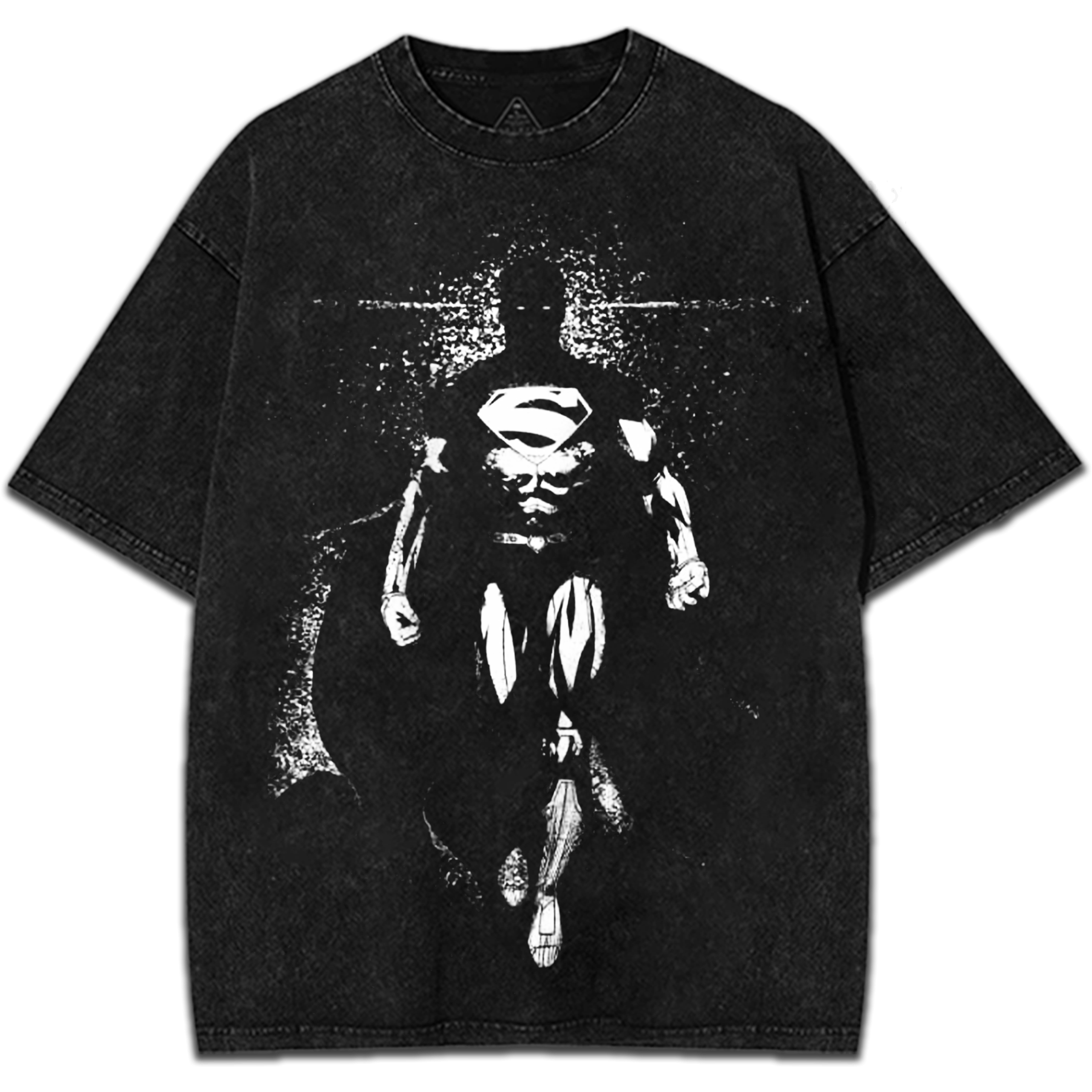 Superman Man of Steel DC Comics Anime Graphic Vintage Washed T-Shirt Retro Superhero Streetwear Tee